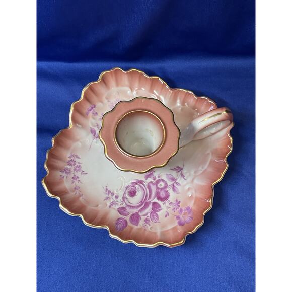 RS Prussia Porcelain Finger Pull Candle Stick Holder - Picture 5 of 6